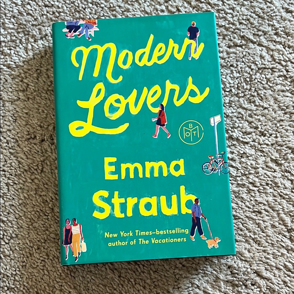 Modern Lovers by Emma Straub - Green Cover Coffee Table Book
